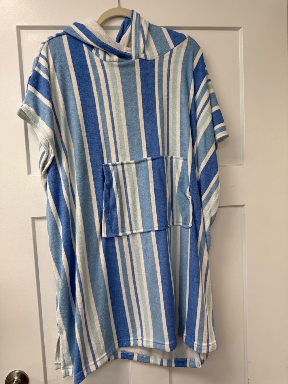 Throwzy Blue & White Striped Beach coverup